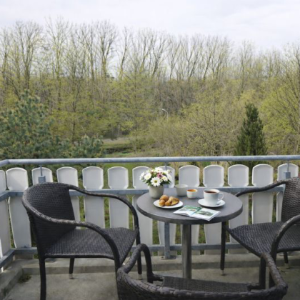 Ferienwohnung mit Balkon und Garten